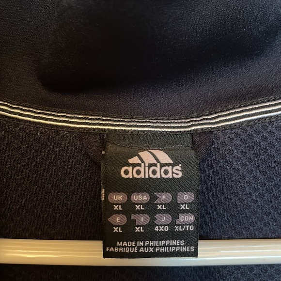 Adidas Navy Blue and White Jacket - Picture 3 of 6